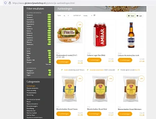 Aanbiedingen bij glutenvrijewebshop.nl, waaro...