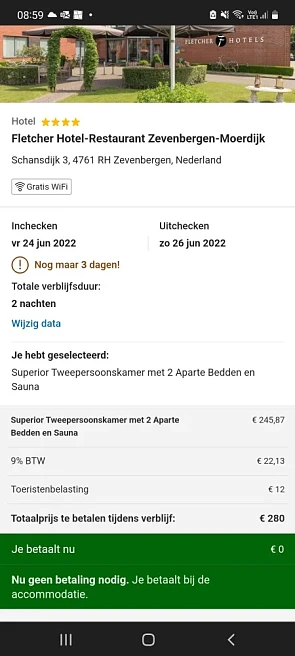 Boeking via het hotel zelf loont altijd. Via...