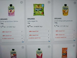 Collect&go organix goedkoper vanaf 3 of 4 stu...