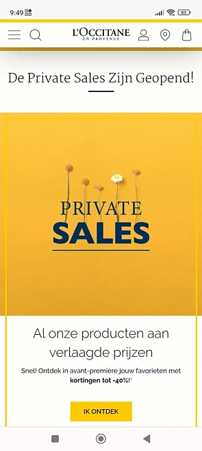 Private sale bij l'occitane: tot -40% op een...