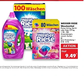 Witte Reus wasmiddel in promotie bij Kaufland...