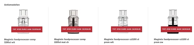 Magimix - Tot €125 aan cadeaus Magimix schen...