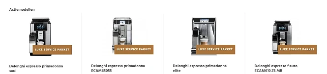 De'Longhi - Luxe Service pakket Het Luxe Ser...