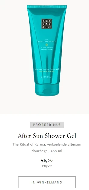 "Beat the heat"-douchegel bij Rituals -27% ko...