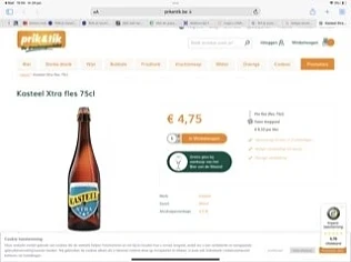 Prik en tik - gratis glas bij aankoop van bie...
