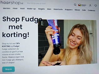 haarshop.nl shop Fudge tot wel 36% korting