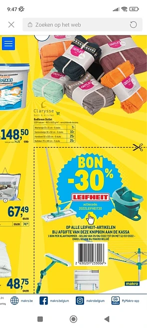 Bon in de Makro folder: 30% korting op alle L...