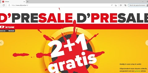 In De D'store in Bierbeek Nu 2 + 1 gratis op...