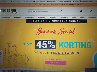 Tot -45% op alle tennistassen (summerspecial)
