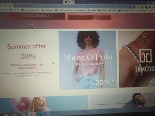 -20% bij aankoop v 2 st. van Marc O' Polo of...