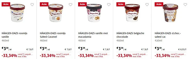 Het is het moment om Haagen Dazs in te slaan...