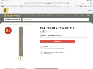 59% korting op Thys laminaat Barn Oak 2,131m²...