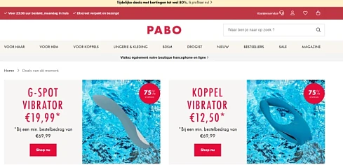 Bij Pabo tot 80% korting. https://www.pabo.be...