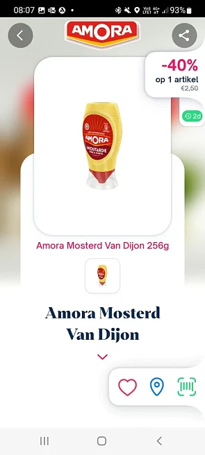 Shopmium vanaf 6/7 -40% amora mosterd van dij...