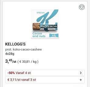 Collect&go kellogg's repen goedkoper vanaf 3...