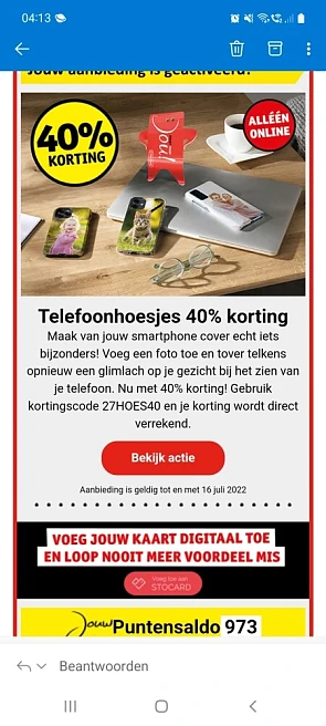 40% korting op je gepersonaliseerde telefoonh...