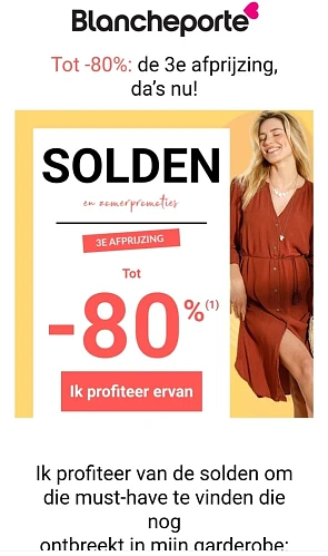 Blancheporte 3de afprijzing solden tot -80%
