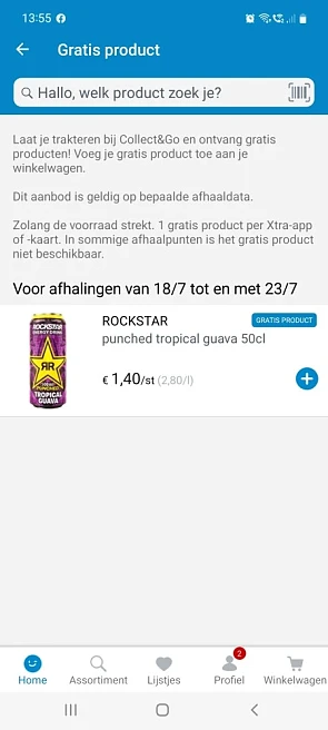 Collect and go 18/7-23/7 rockstar punched tr...