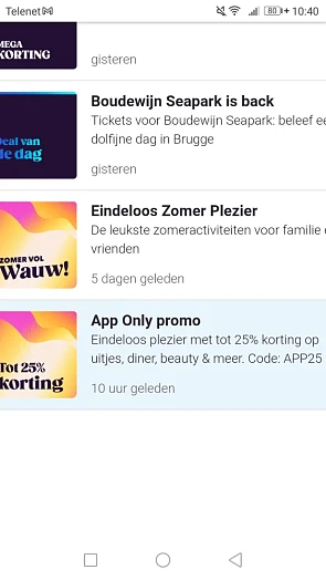 -25% op uit eten, beautybehandelingen, versch...