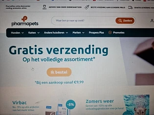Gratis verzending bij pharmapets.be bij aanko...