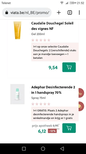 1+1 gratis op selectie Caudalieproducten bij...