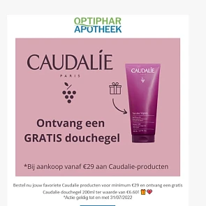Bij Optiphar krijg je ontvang een gratis Caud...