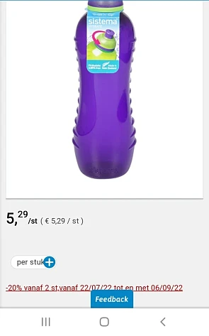 Collect&go sistema -20% vanaf 2 stuks vanaf 2...