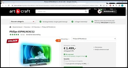 TV UHD 4K 65 INCH 65PML9636/12 PHILIPS https...