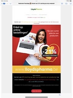 21% korting op https://lloydspharma.be/ met c...