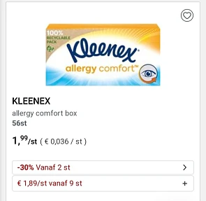Collect&go vanaf 27/7 kleenex allergy comfort...