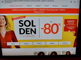 Solden tot -80% + gratis levering vanaf €39 a...