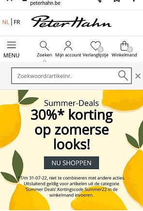 Summer-deals 30%* korting op zomerse looks