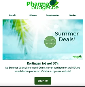 mooie aktie op veel produkten bij pharma budg...