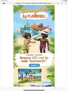 Bespaar 22% op playmobil met code Summer22 -...