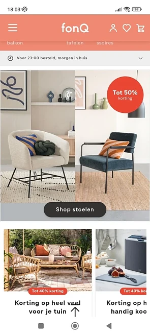 Bij fonq.be is er tot -50% korting op een sel...