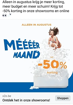 x2o.be alleen on augustus krijg je meer korti...