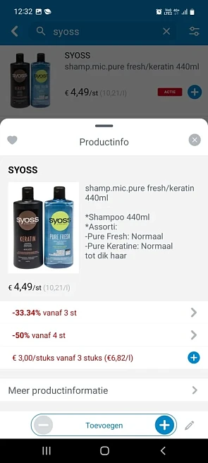 Collect and go syoss bv shampoo mic pure 3,99...