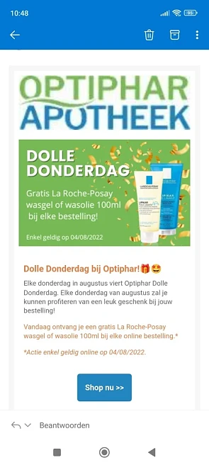 Dolle Donderdag bij Optiphar: Vandaag ontvang...