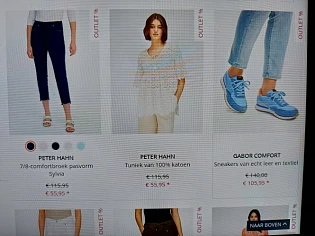peterhahn.be outlet tot wel meer dan 50% kort...