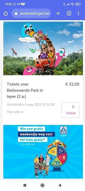 Net via VakantieVeilingen een batje gedaan: 2...