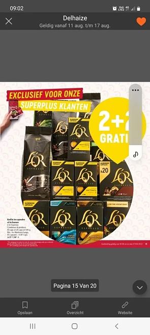 Delhaize vanaf donderdag exclusief superplusk...