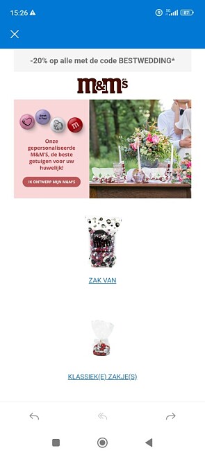 -20% op elke bestelling, -25% op bestellingen...