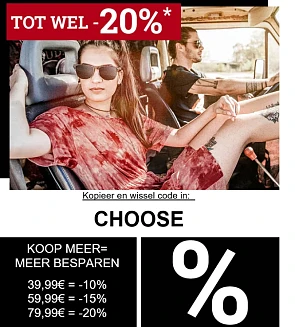 Bij aankoop vanaf 39,99€ krijg je 10% korting...