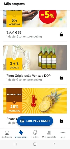 Lidl nieuwe coupons vanaf morgen o.a.-5% bav...