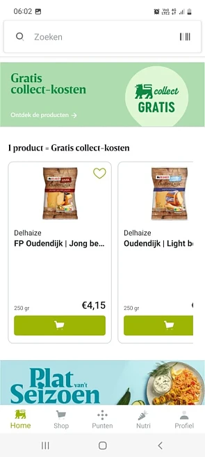 Delhaize gratis collect kosten bav delahaize...