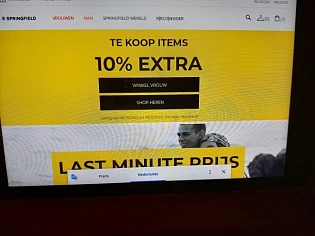 myspringfield.com te koop items 10% extra