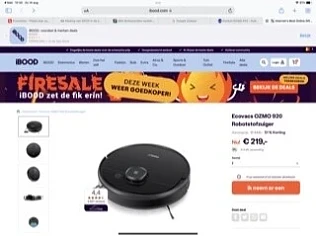 Ecovacs OZMO 920 Robotstofzuiger Op https://w...