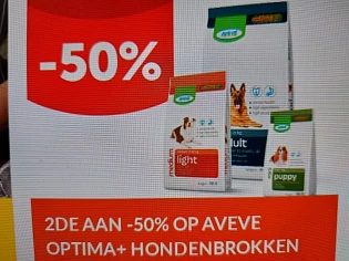 avevewinkels.be 2de aan -50% op aveve optima+...