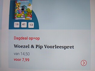 bookspot.be dagdeal Woezel & Pip voorleespret...