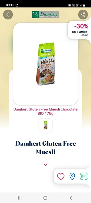 Shopnium 30% cashback damhert glutenvrij mues...